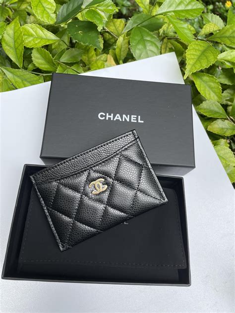 chanel classic card holder red|Chanel card holder original.